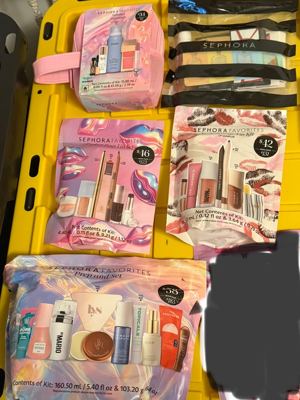 Sephora Favorites Pink Lip & Beauty Kit Huge Bundle of 5